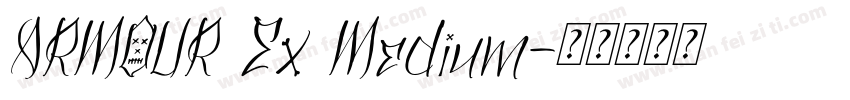 ARMOUR Ex Medium字体转换